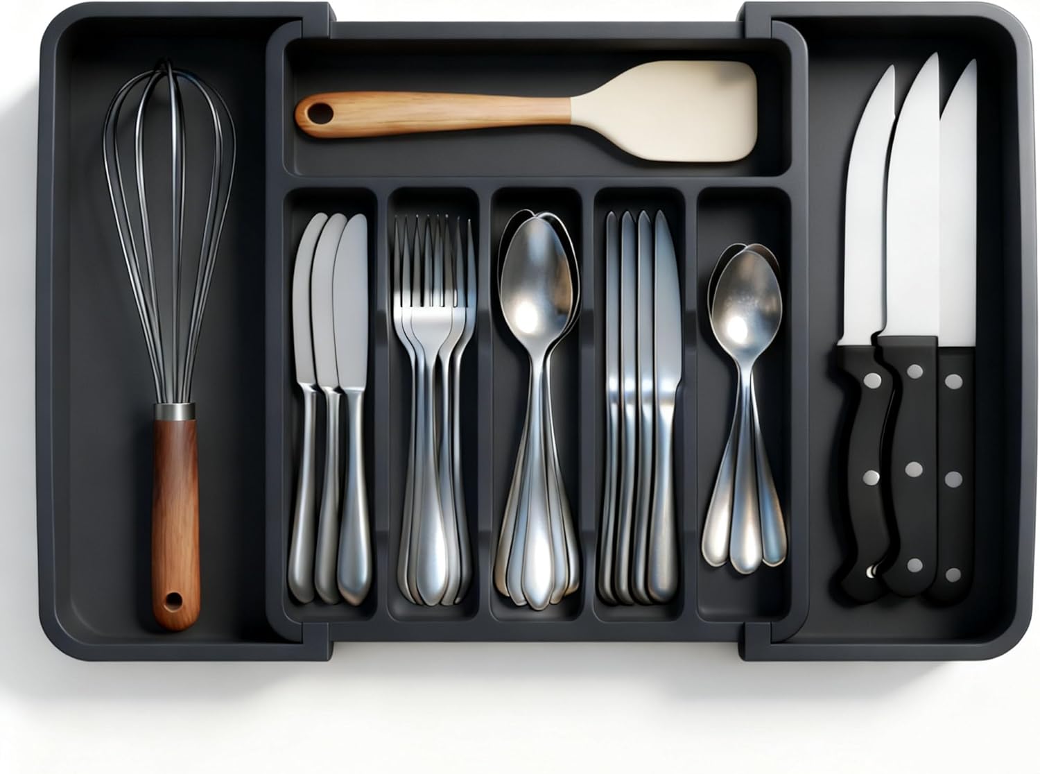 Kitchen Baking Tins - Kitchen Silverware Drawer Organizer Expandable Utensil