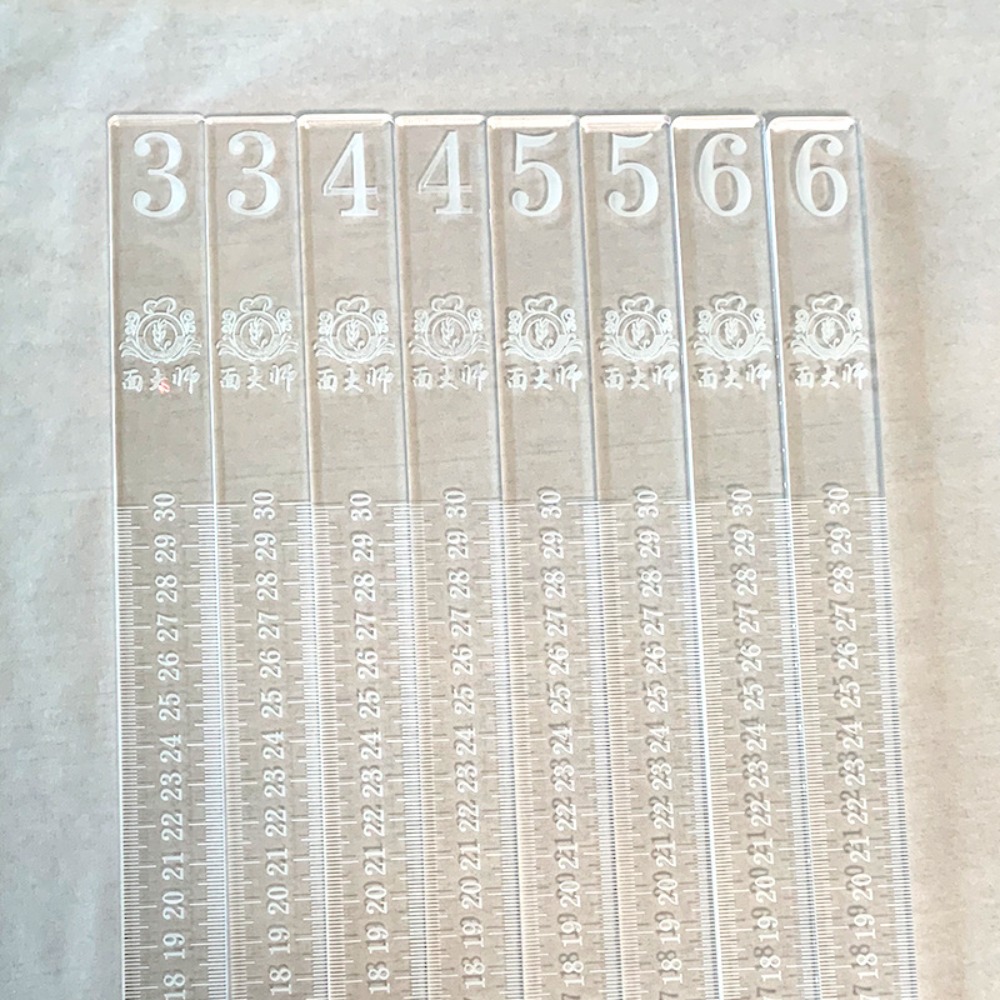 Fondant Smoother Set - Acrylic Balance Ruler For Biscuit Cake