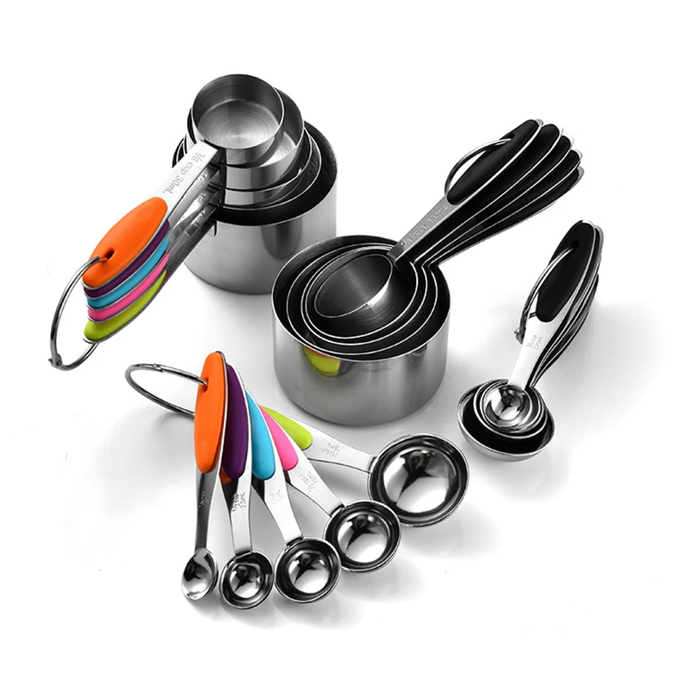 Kitchen Baking Store - 5/10Pcs Stainless Steel Measuring Cups And