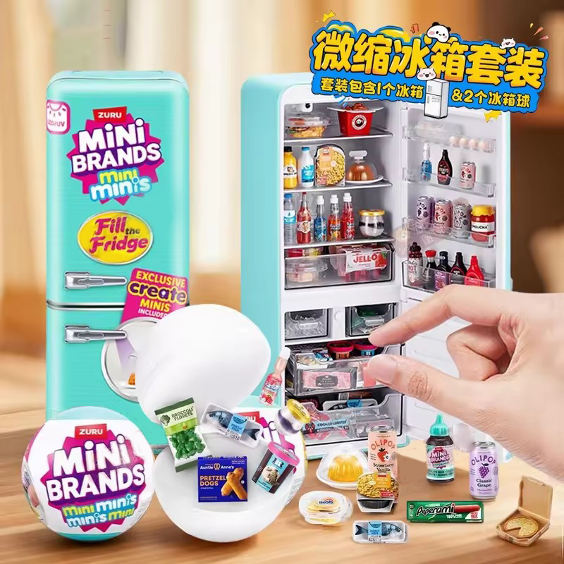 Miniature Baking Kitchen - HOT Led Light Up Mini Refrigerator