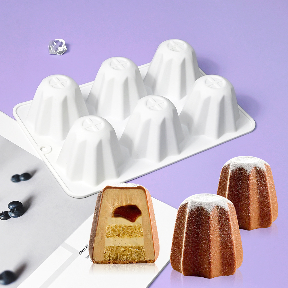 Kitchen Baking Corner - 6-Cell 8-Corner Pandolo Shaped Silicone Cake