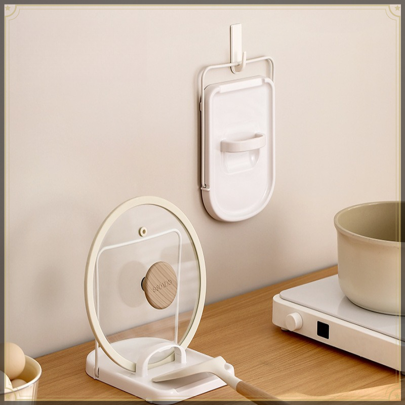 Kitchen Baking Pan Organizer - Countertop Pot Lid Holder ABS Foldable