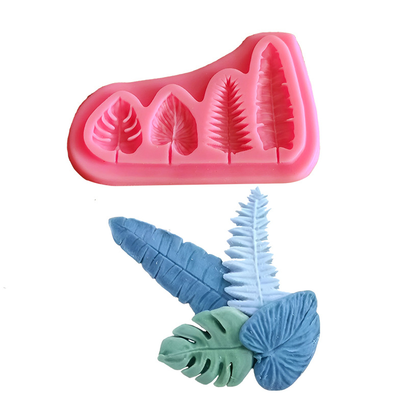Kitchen Baking Decor - Palm Leaves And Turtle Leaf Silicone