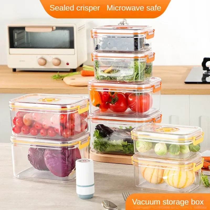 Kitchen Baking Tins - Vacuum Fresh-keeping Box Refrigerator Sealed Canister
