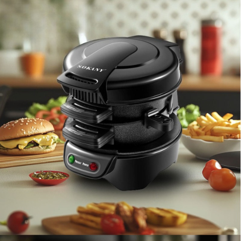 Kitchen Baking Machine - 220V 110V Mini Electric Burger Sandwich