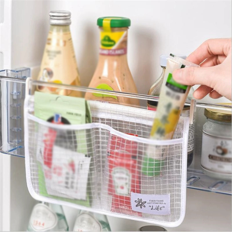 Kitchen Zo - 1PC Fridge Hanging Mesh Bag -