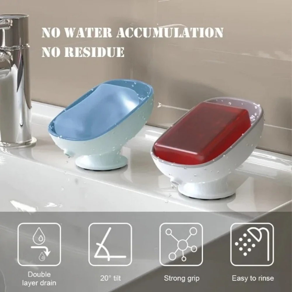 Kitchen Zo - 1pc Super Suction Cup Bathroom Soap
