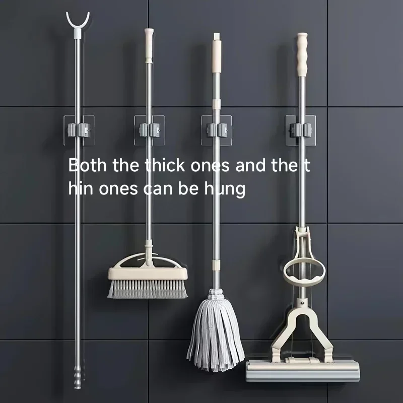 Kitchen Zo - 2/20PC Mop Holder Self-adhesive Broom Stand