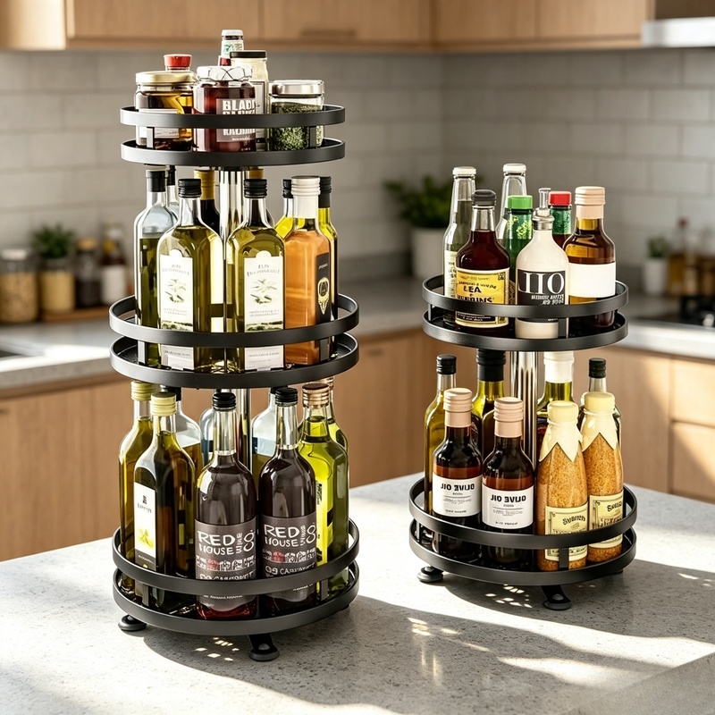 Kitchen Zo - 360° Degree Rotatable Spice Turntable Kitchen