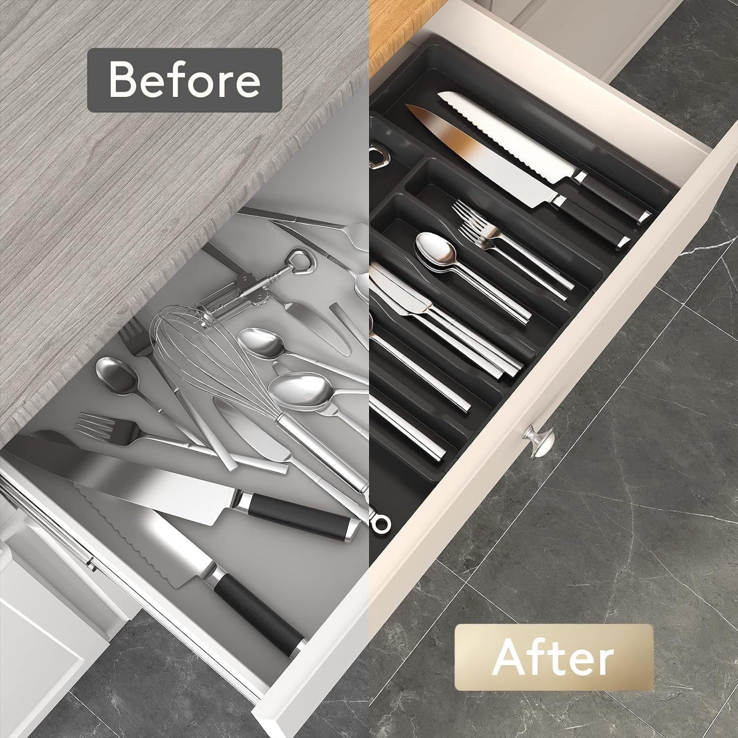 Kitchen Silverware Drawer Orga - Kitchen Baking Tins recension och pris
