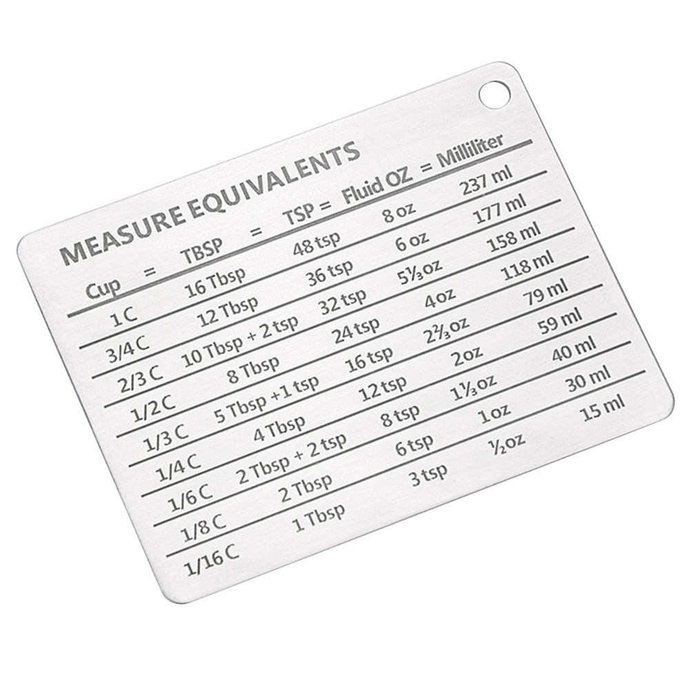 Compact Stainless Steel Baking - Kitchen Baking Conversion Chart recension och pris