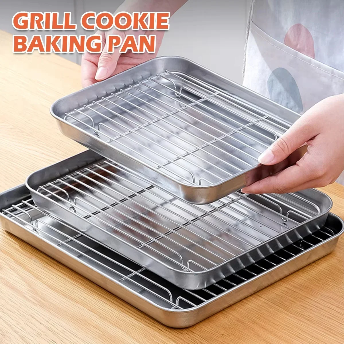 Stainless Steel Baking Pan Tra - Kitchen Baking Rack recension och pris