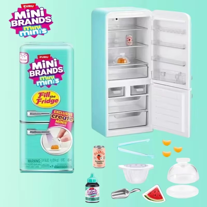 HOT Led Light Up Mini Refriger - Miniature Baking Kitchen recension och pris