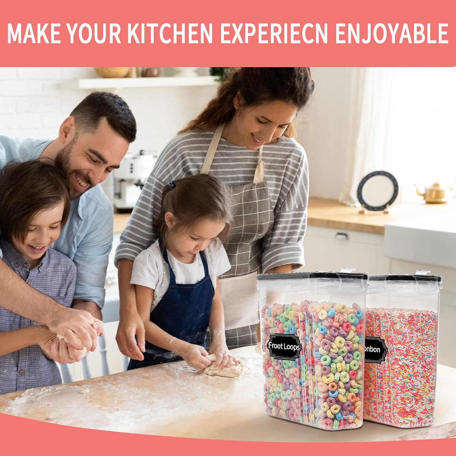 2.5L Cereal Storage Containers - Kitchen Baking Tins recension och pris
