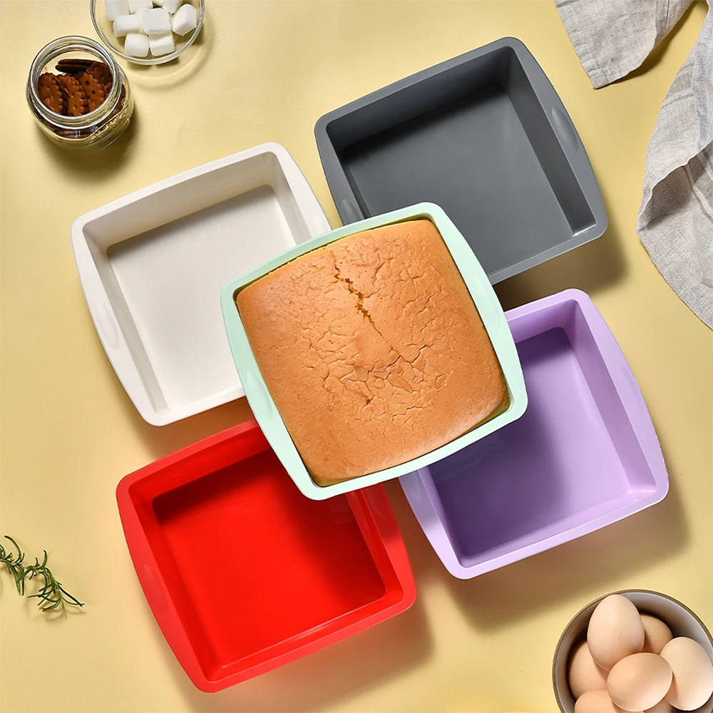 1/4Pcs Silicone Square Cake Mo - Kitchen Baking Store recension och pris