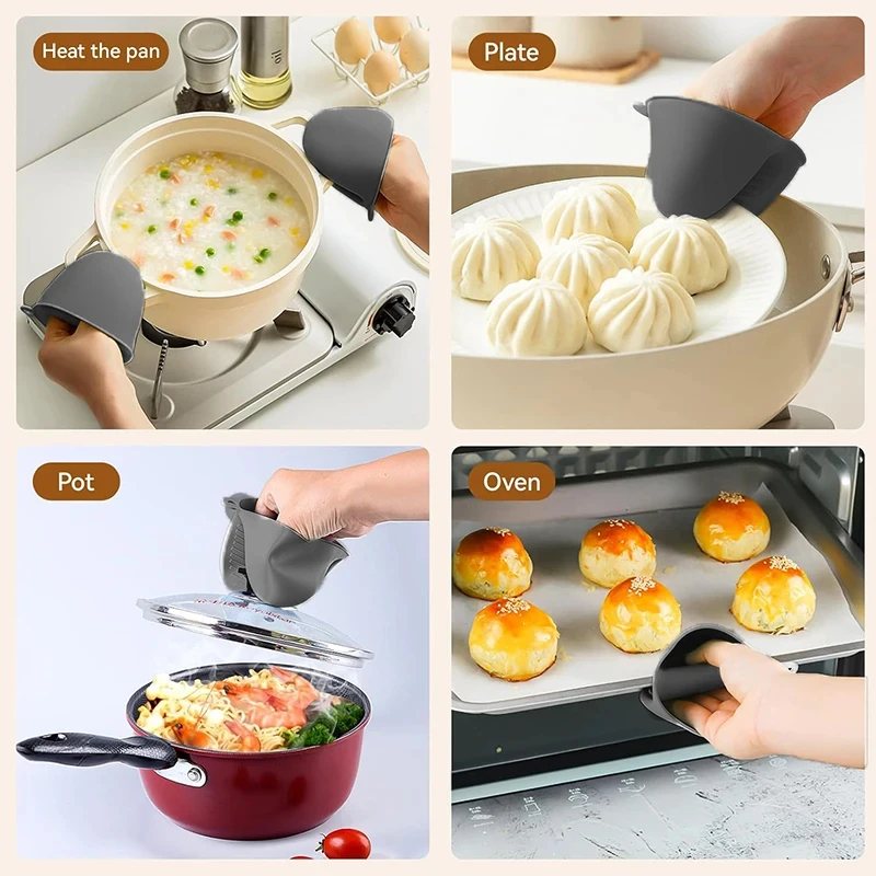 2pcs Mini Oven Gloves Silicone - Kitchen Baking Rack recension och pris