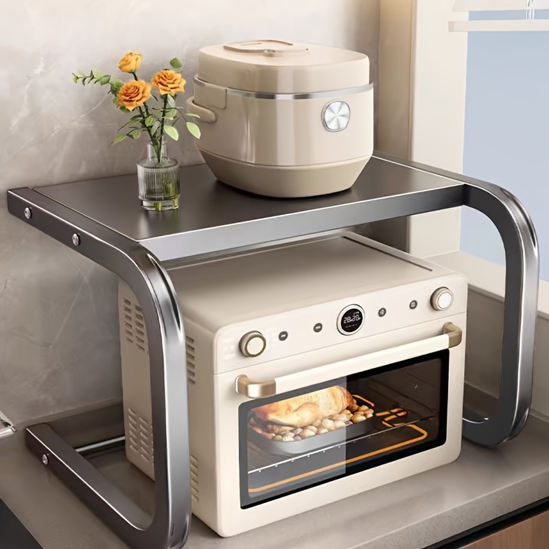 Spacious 2-Tier Metal Microwav - Kitchen Baking Rack recension och pris