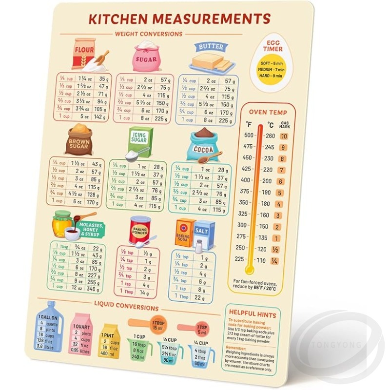 Kitchen Conversion Chart Magne - Kitchen Baking Conversion Chart recension och pris