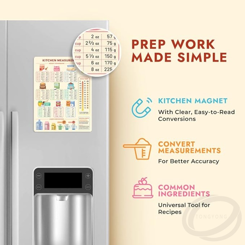 Kitchen Conversion Chart Magne - Kitchen Baking Conversion Chart recension och pris