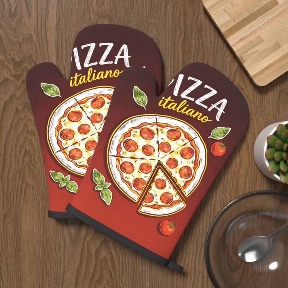 Pizza Italiano Print Oven Mitt - Kitchen Baking Machine recension och pris