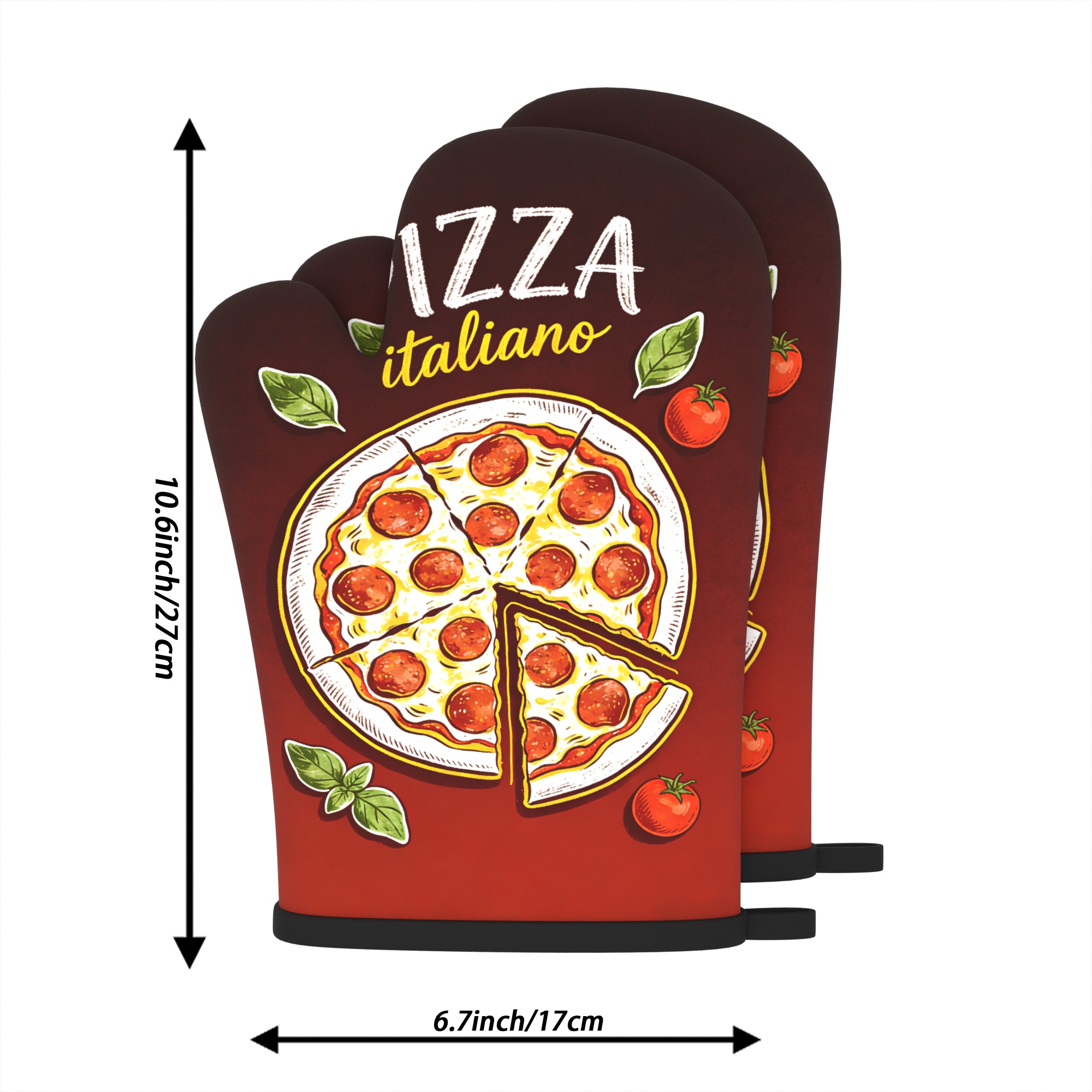 Pizza Italiano Print Oven Mitt - Kitchen Baking Machine recension och pris