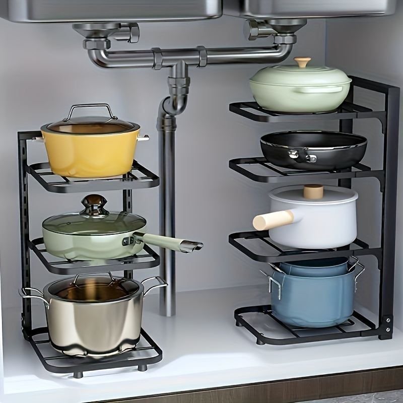 Adjustable Pot Rack Organizer, - Kitchen Baking Pan Organizer recension och pris