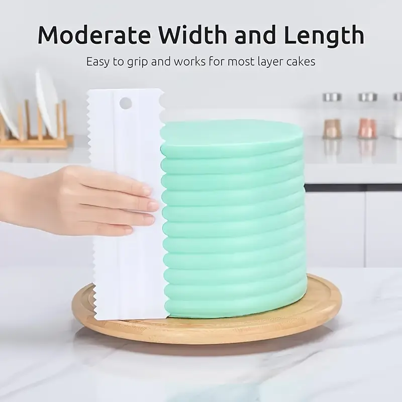 4Pcs Cake Scraper Set - Icing  - Fondant Smoother Set recension och pris