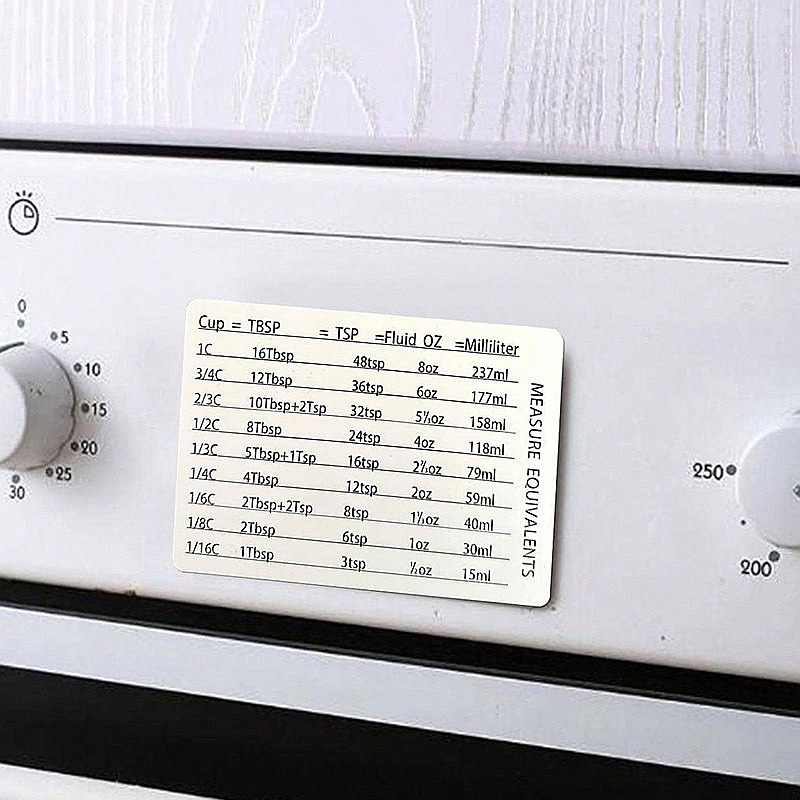 Kitchen Baking Magnetic Measur - Kitchen Baking Conversion Chart recension och pris