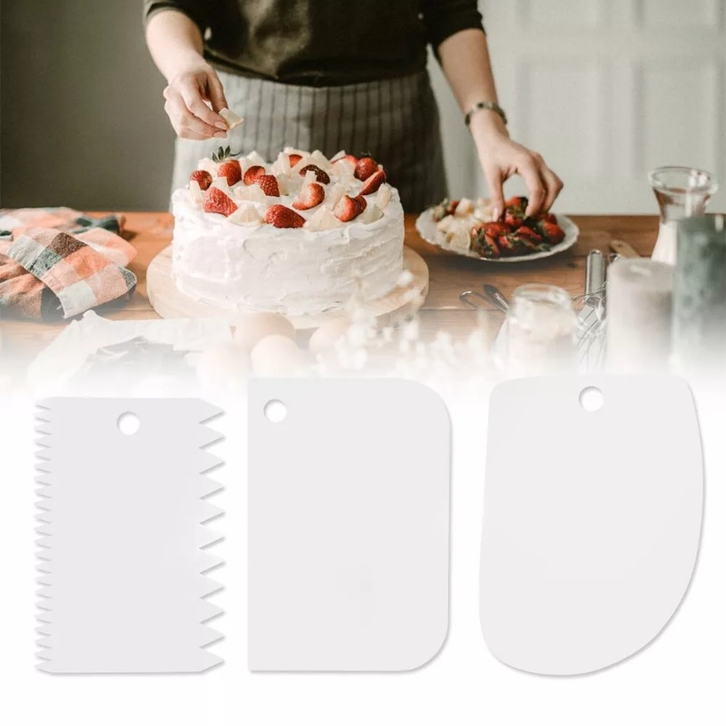 Plastic Cake Scraper Set Bakin - Fondant Smoother Set recension och pris