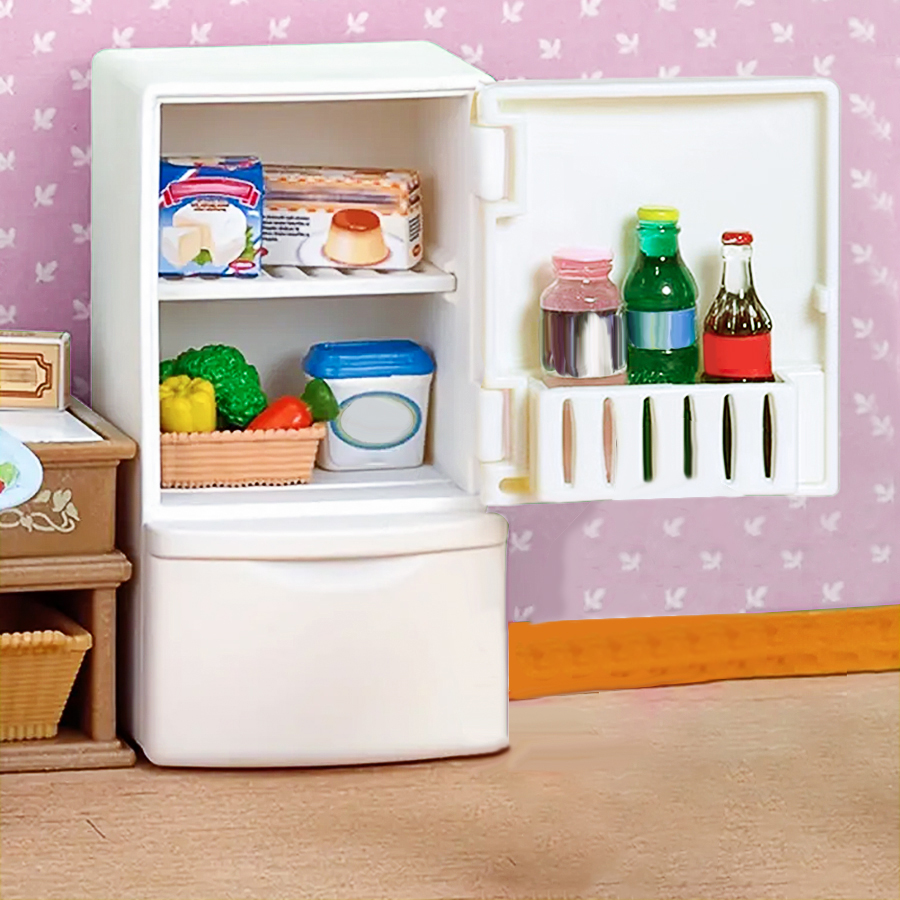 Dollhouse Miniature Refrigerat - Miniature Baking Kitchen recension och pris