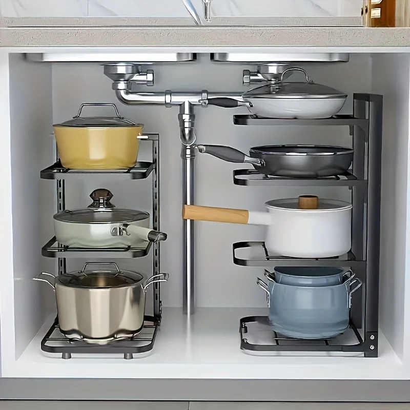 Adjustable Pot Rack Organizer, - Kitchen Baking Pan Organizer recension och pris