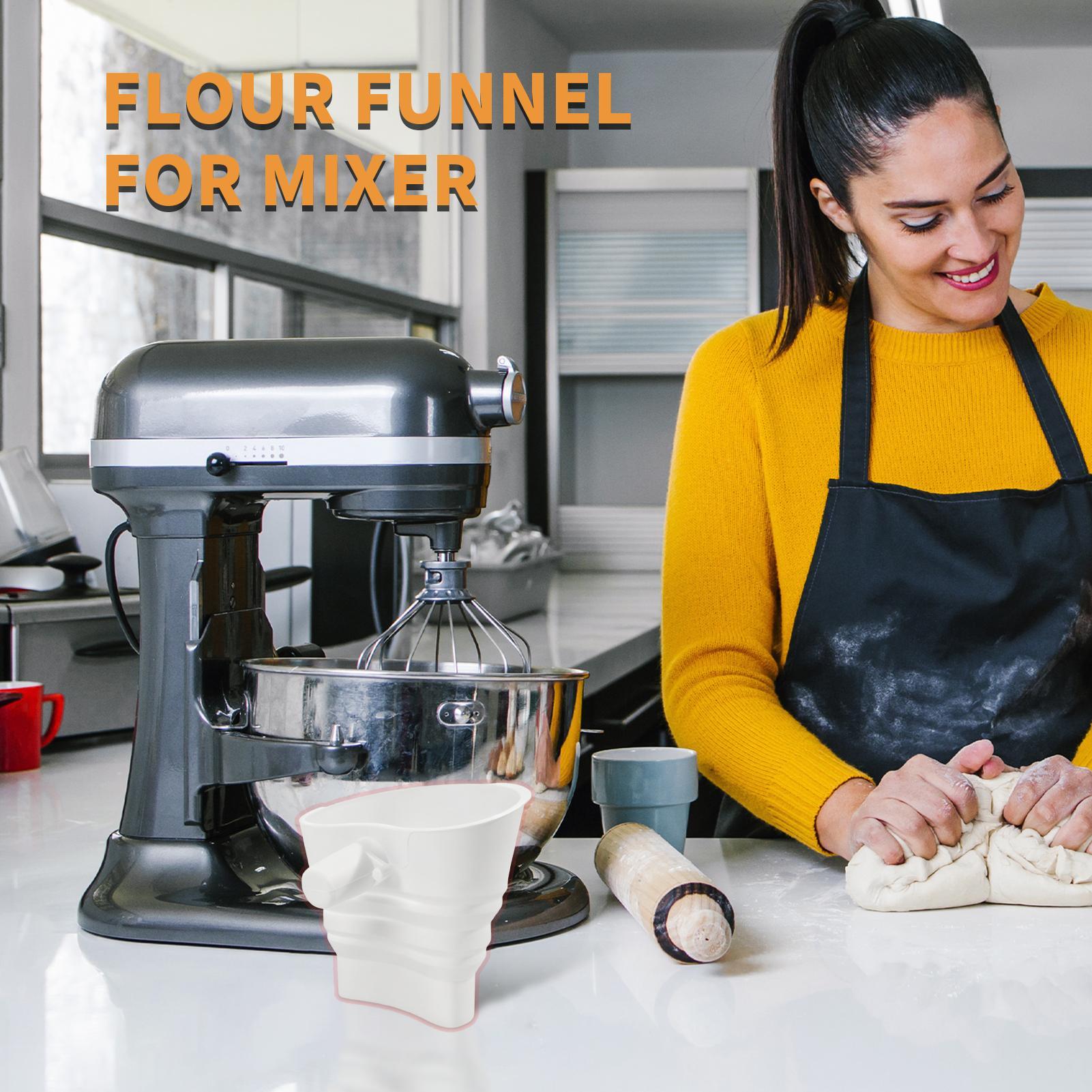 Flour Mixer Funnel Dough Bakin - Kitchen Aid Baking Bread recension och pris