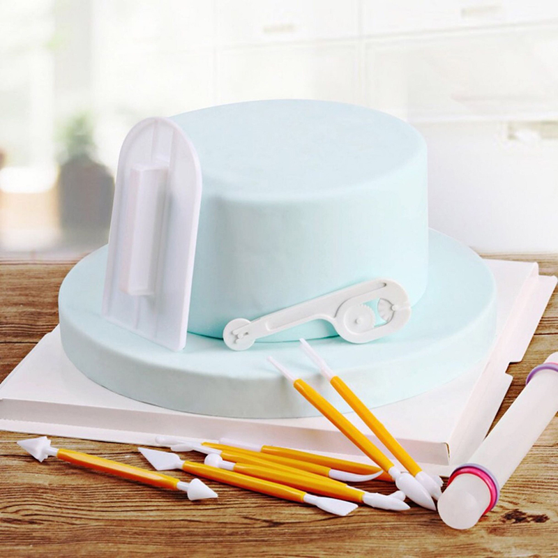 11pcs/set Baking Tools Cake Sc - Fondant Smoother Set recension och pris