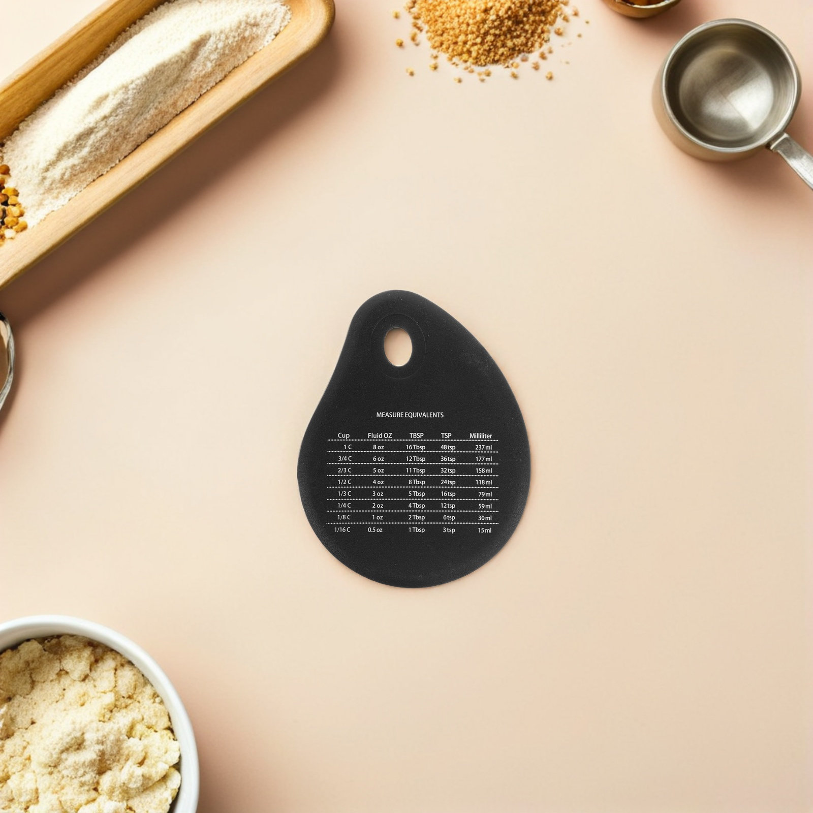 4Pcs Baking Tools Set Silicone - Kitchen Baking Conversion Chart recension och pris