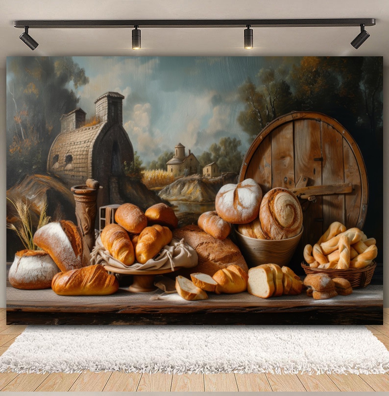 Cooking Bread Backdrop for Pho - Kitchen Baking Background recension och pris