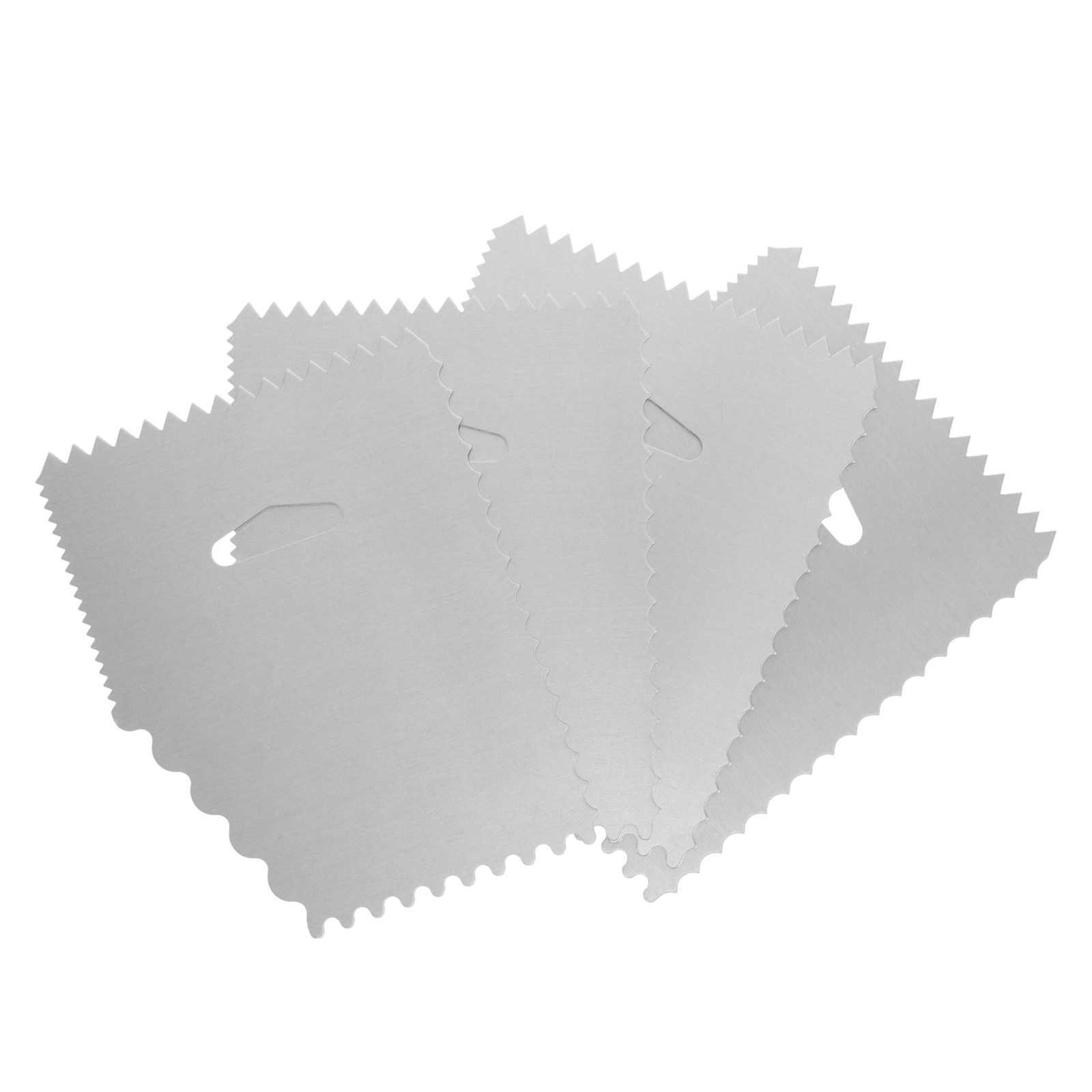 4Pcs Cake Scraper Set Aluminum - Fondant Smoother Set recension och pris