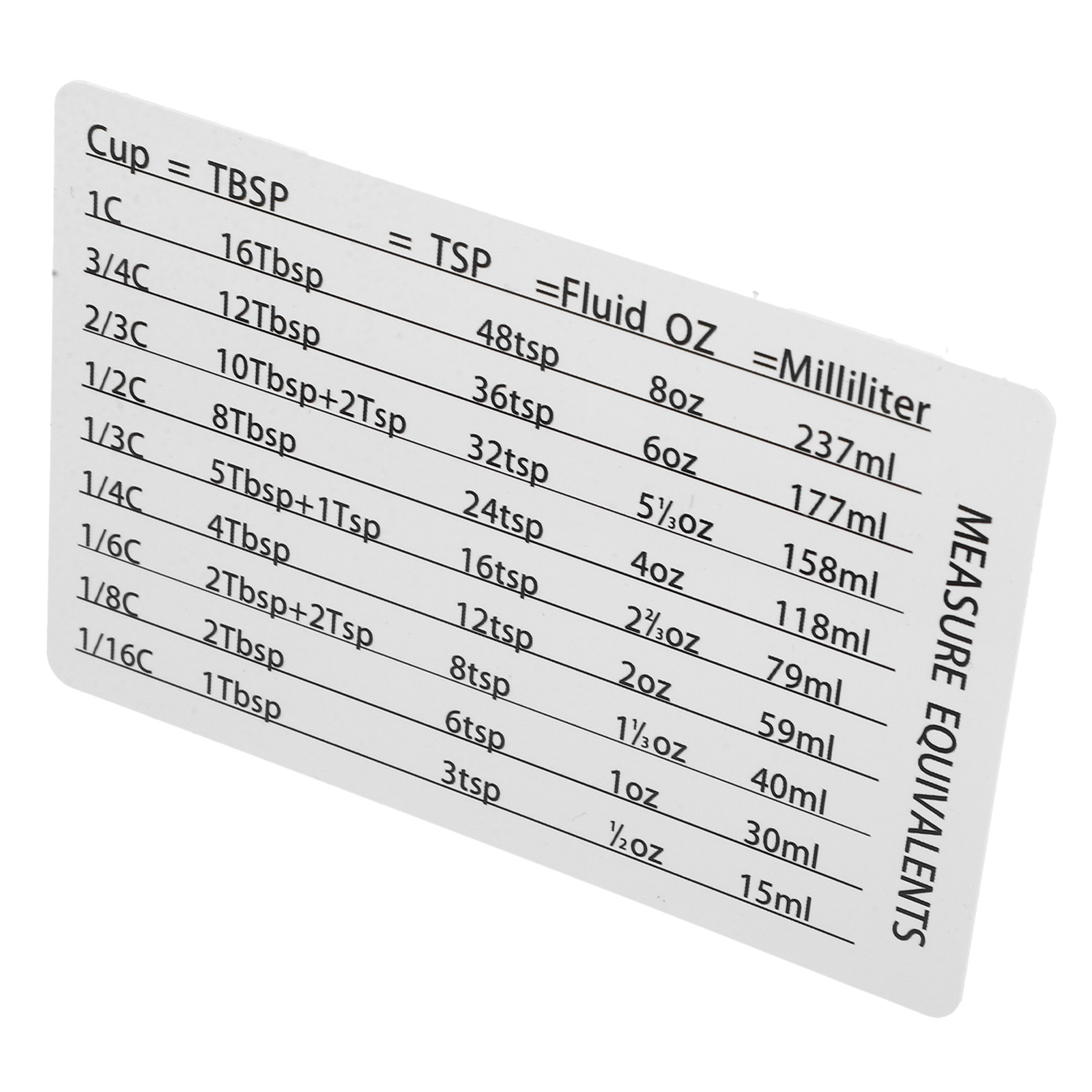 Magnetic PVC Kitchen Conversio - Kitchen Baking Conversion Chart recension och pris