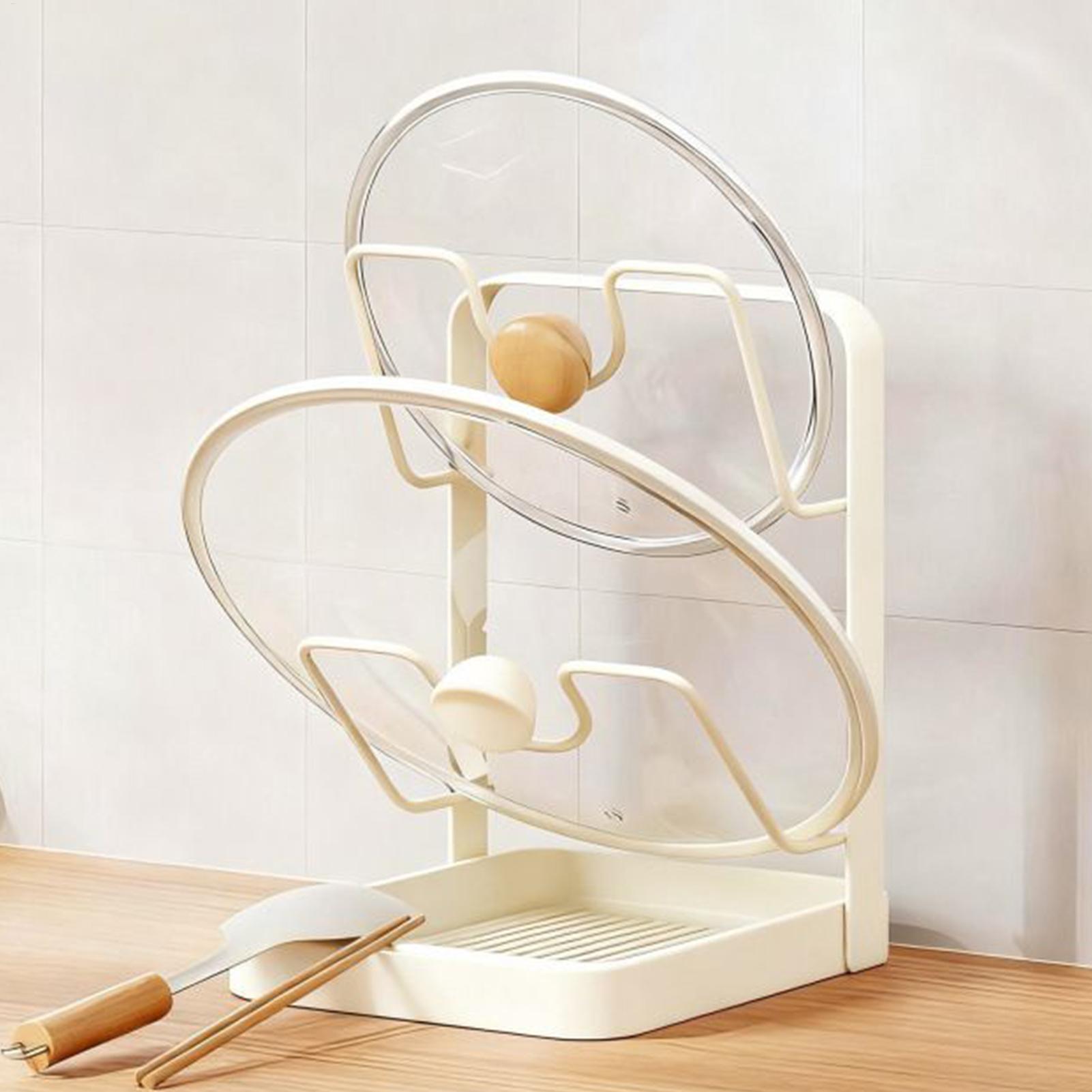Pot Lid Organizer Anti-Slip Ki - Kitchen Baking Pan Organizer recension och pris