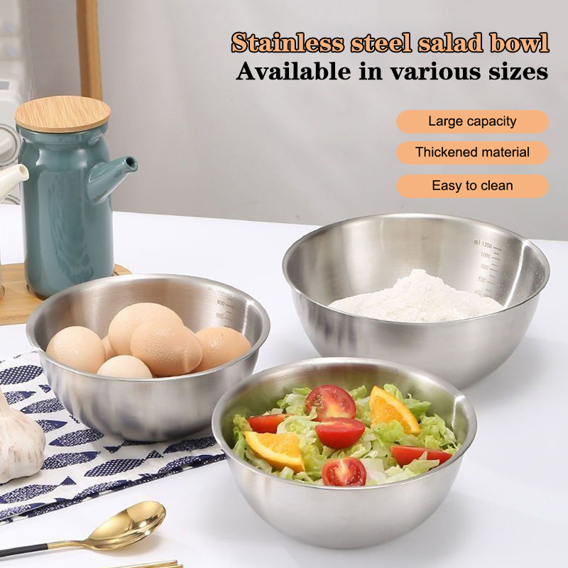 1PC Stainless Steel Bowl Set W - Kitchen Baking Essentials recension och pris