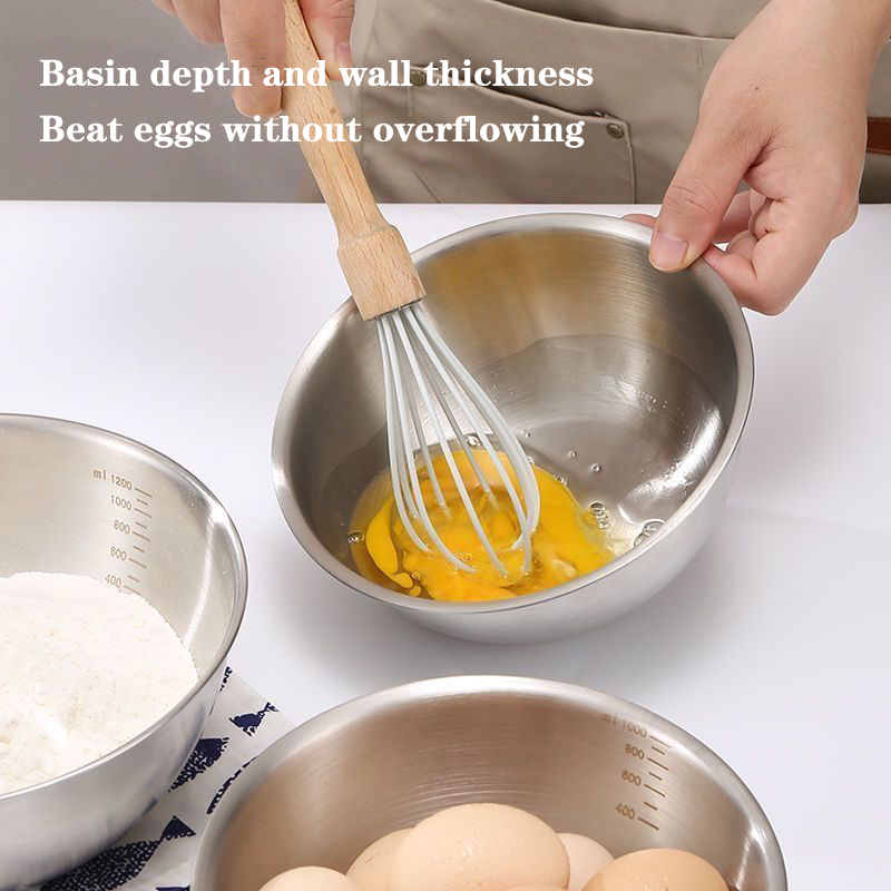1PC Stainless Steel Bowl Set W - Kitchen Baking Essentials recension och pris