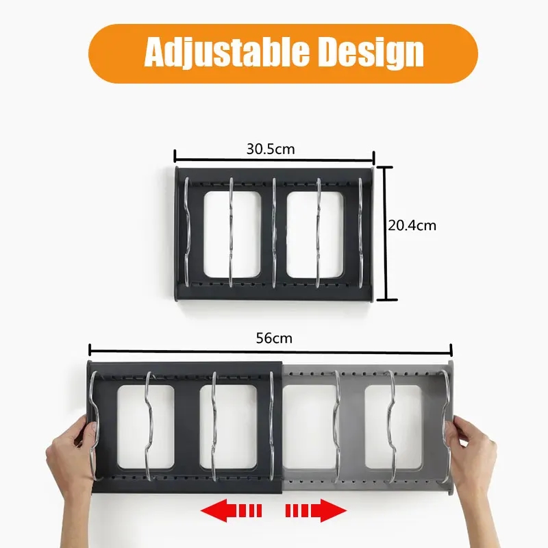 Expandable Stainless Steel Sto - Kitchen Baking Pan Organizer recension och pris