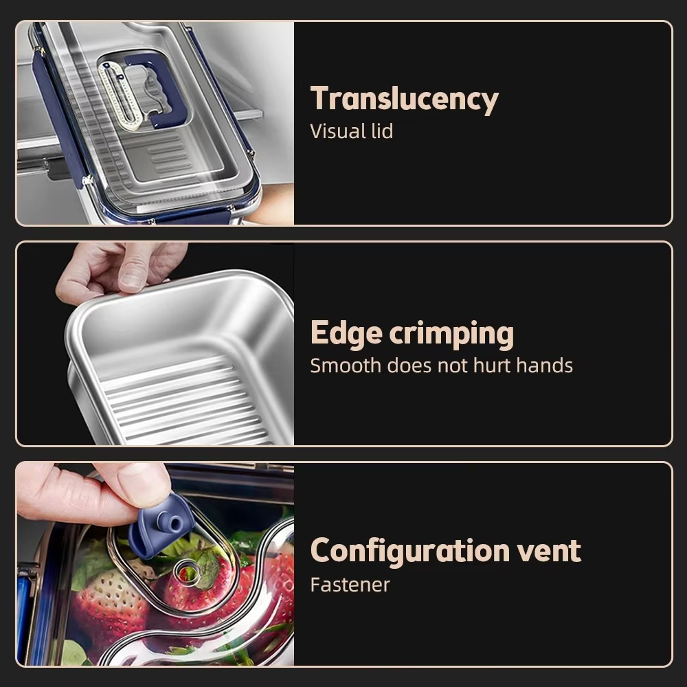 316 Stainless Steel Food Stora - Kitchen Baking Tins recension och pris