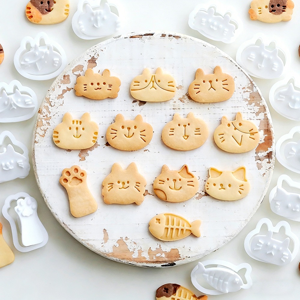 Cute Kitten DIY Stamp Cookie C - Kitchen Baking Store recension och pris