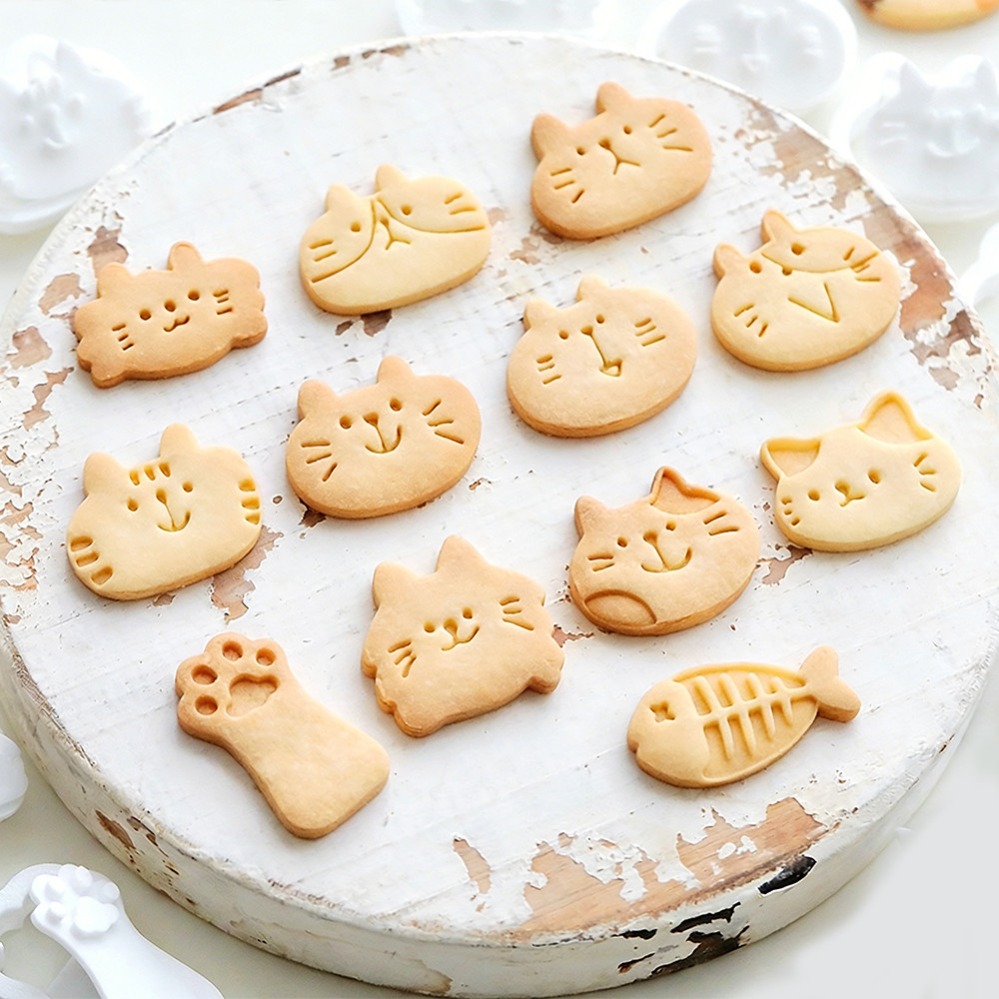Cute Kitten DIY Stamp Cookie C - Kitchen Baking Store recension och pris