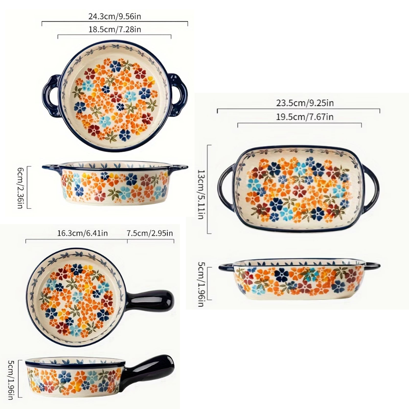 1pc, Colored Hand-Painted Cera - Kitchen Baking Essentials recension och pris