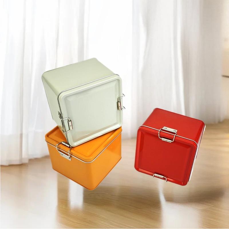 Square Tinplate Cookie Tins Bo - Kitchen Baking Tins recension och pris