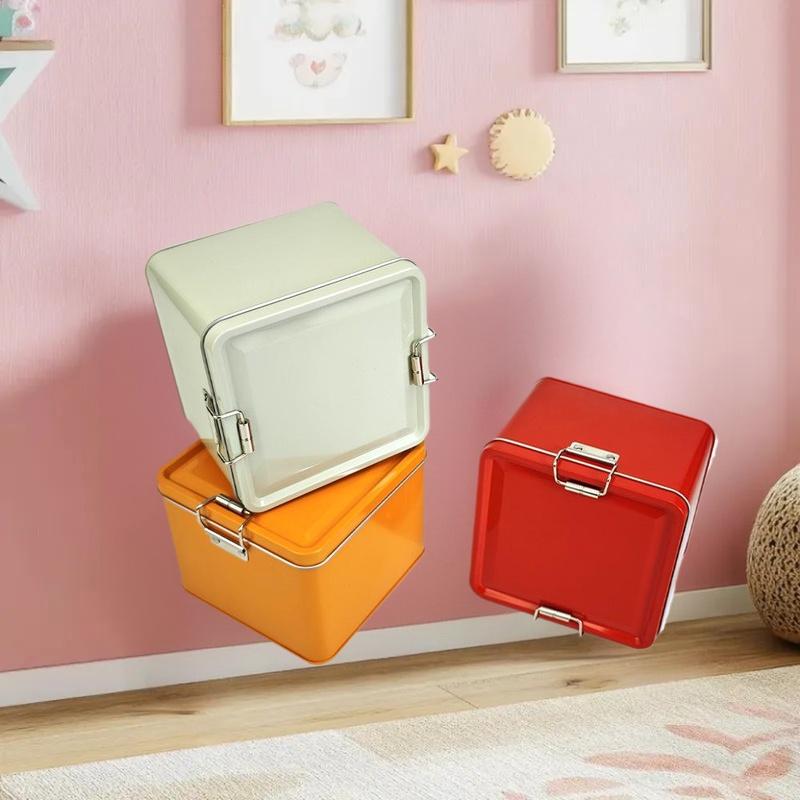Square Tinplate Cookie Tins Bo - Kitchen Baking Tins recension och pris