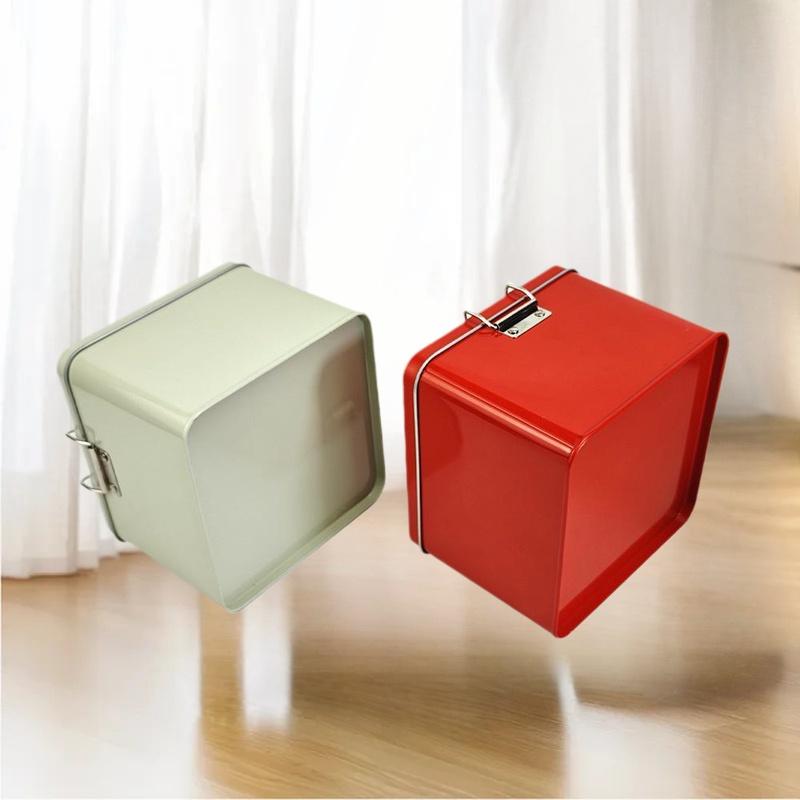 Square Tinplate Cookie Tins Bo - Kitchen Baking Tins recension och pris