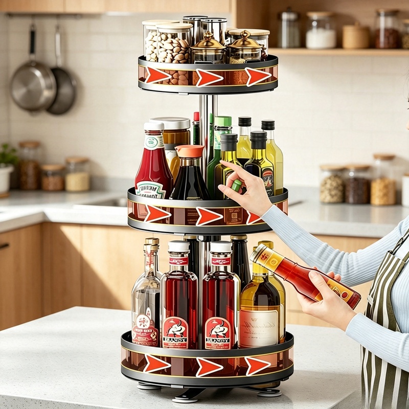 360° Degree Rotatable Spice Tu - Kitchen Zo recension och pris