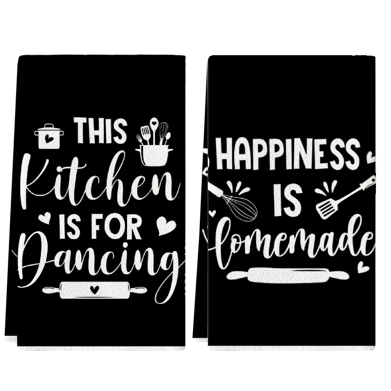 2Pcs, Kitchen Towels with Fun  - Kitchen Baking Background recension och pris